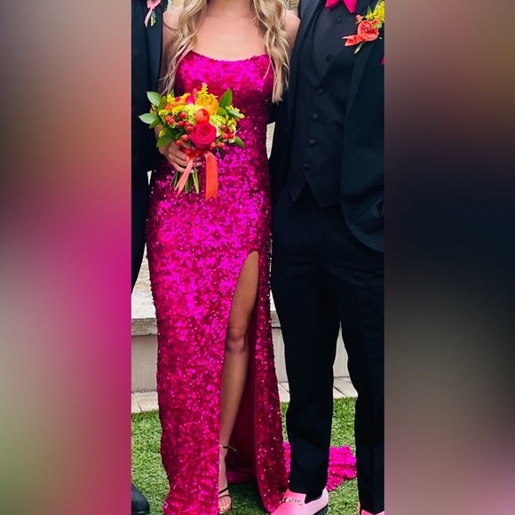 Sherri Hill 55540- Sequin Strapless Classic Prom Dress - Picture 5 of 8